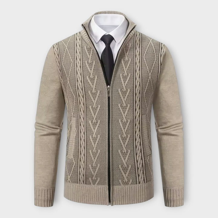 Liam - Elegant & Cashmere-Lined Men's Cardigan
