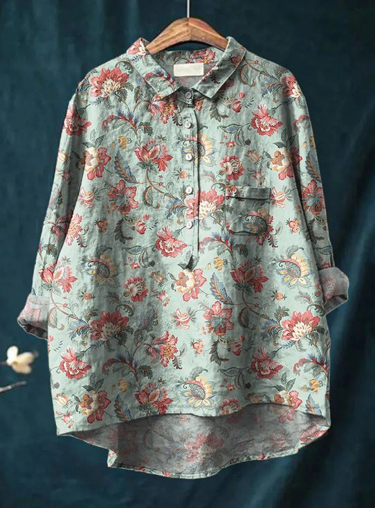 Classic Blouse with Floral Pattern Laura™