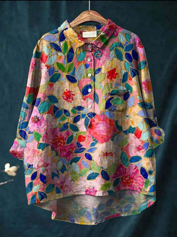 Classic Blouse with Floral Pattern Laura™