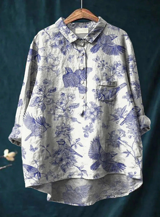 Classic Blouse with Floral Pattern Laura™