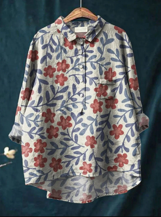 Classic Blouse with Floral Pattern Laura™