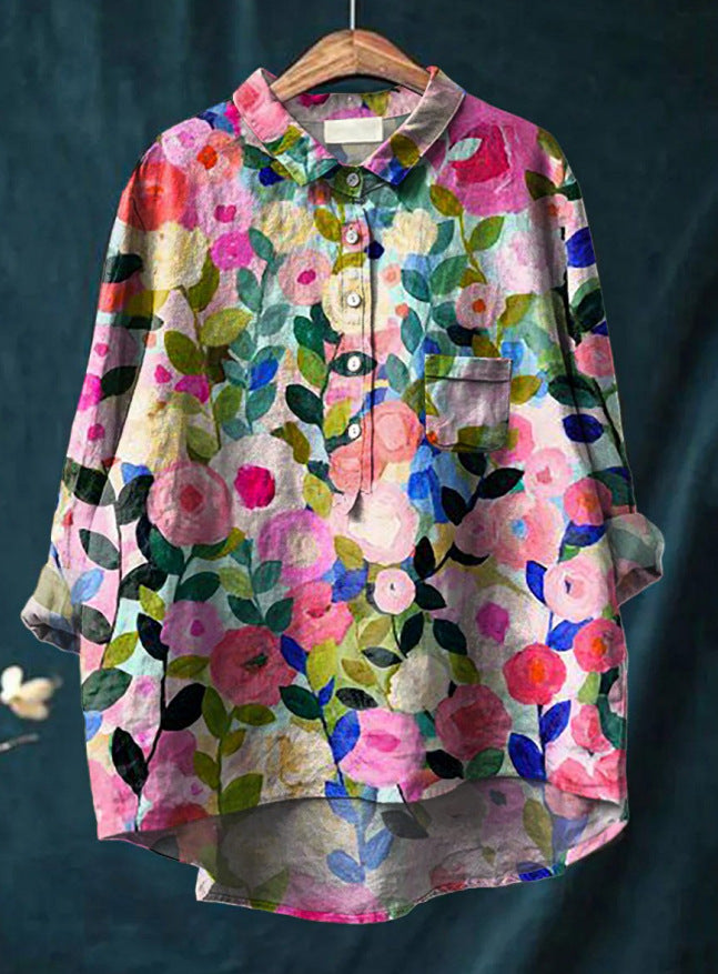 Classic Blouse with Floral Pattern Laura™