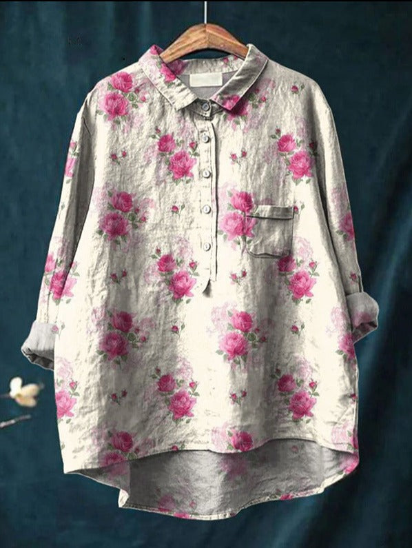 Classic Blouse with Floral Pattern Laura™