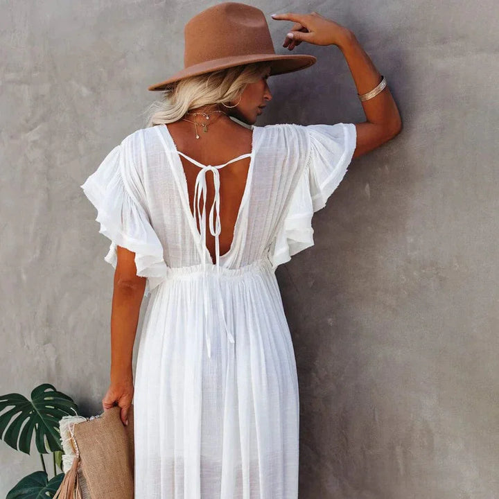 Sadie™ - Maxi White Beach Dress