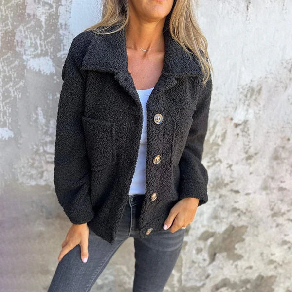 Dion™ | Short Wool Jacket with Lapels